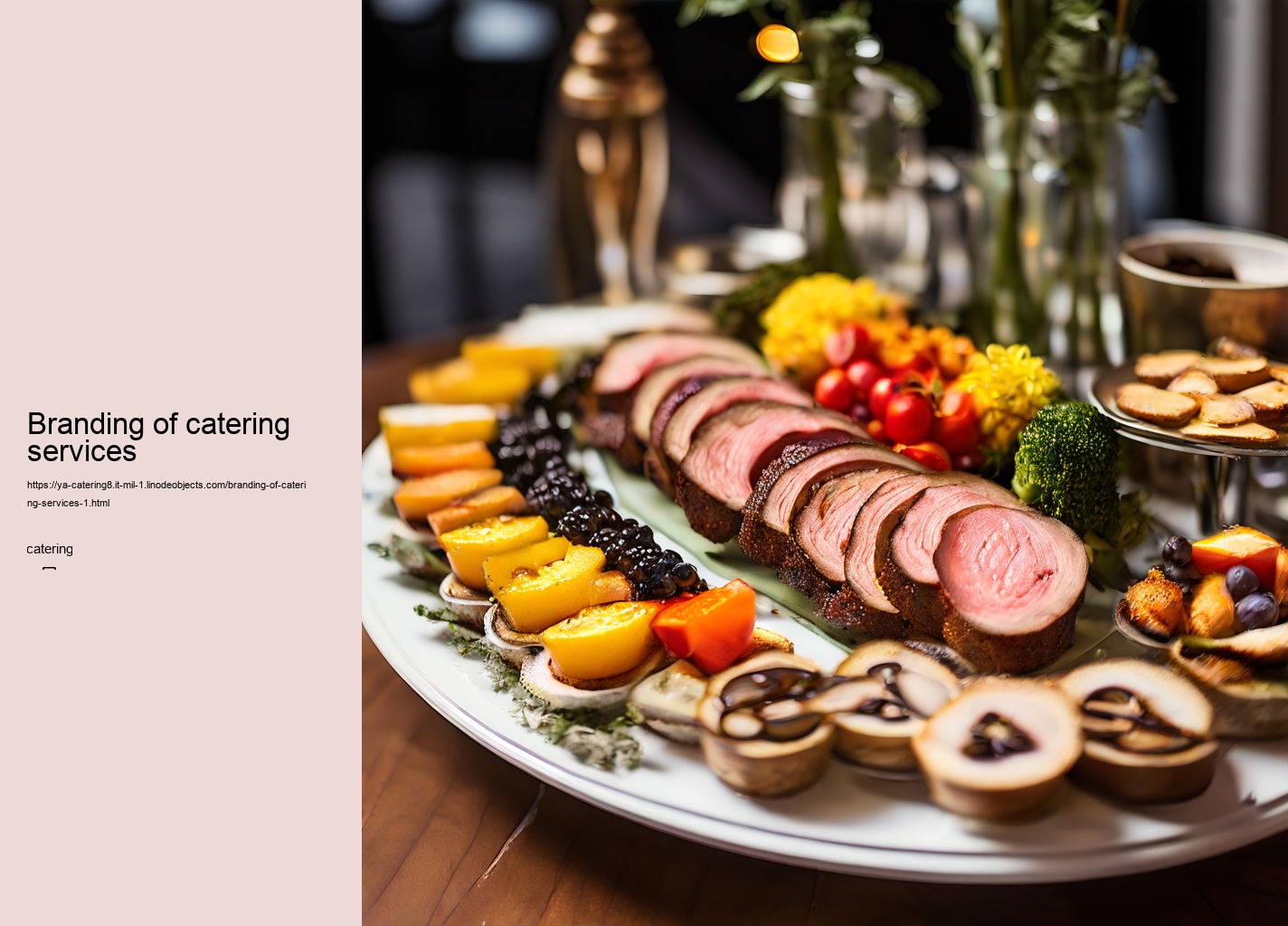 Branding of catering services